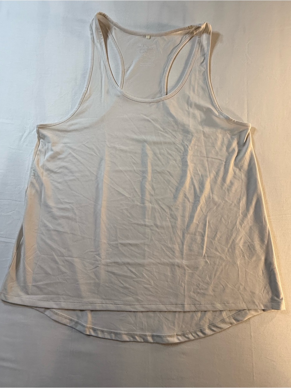 H&M Cream Racerback Tank Top - Soft Lightweight Layer
